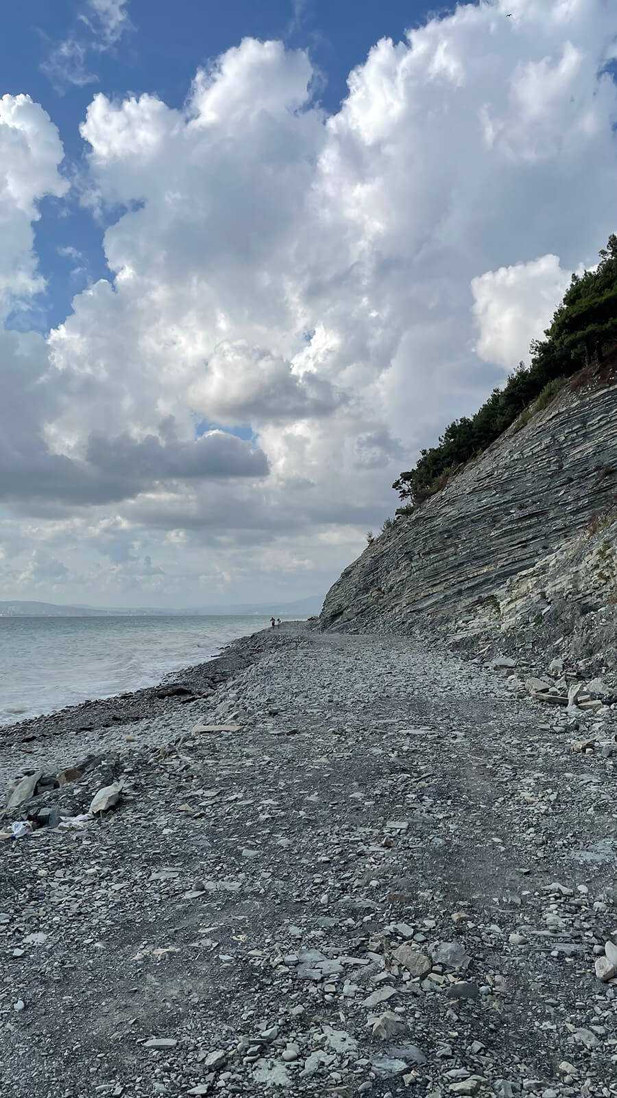Обратная дорога вдоль моря